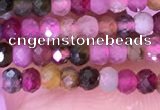 CRB3108 15.5 inches 2*3mm faceted rondelle tiny tourmaline beads