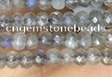 CRB3121 15.5 inches 2*3mm faceted rondelle tiny labradorite beads