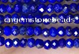 CRB3130 15.5 inches 2*3mm faceted rondelle tiny lapis lazuli beads