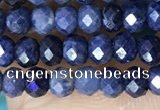 CRB3162 15.5 inches 2.5*4mm faceted rondelle tiny sapphire beads