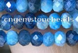 CRB3175 15.5 inches 2.5*4mm faceted rondelle tiny apatite beads