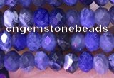 CRB3176 15.5 inches 2.5*4mm faceted rondelle tiny sodalite beads