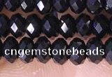 CRB3180 15.5 inches 2.5*4mm faceted rondelle tiny black spinel beads