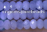 CRB3185 15.5 inches 3*5mm faceted rondelle tiny aquamarine beads