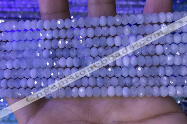 CRB3185 15.5 inches 3*5mm faceted rondelle tiny aquamarine beads
