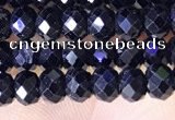 CRB3188 15.5 inches 3*5mm faceted rondelle tiny black spinel beads