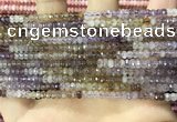 CRB3200 15.5 inches 2*3.5mm faceted rondelle mixed quartz beads