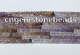 CRB3203 15.5 inches 2.5*3.5mm faceted rondelle mixed quartz beads