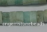 CRB324 15.5 inches 8*12mm tyre matte amazonite gemstone beads