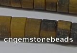 CRB326 15.5 inches 8*12mm tyre matte yellow tiger eye beads