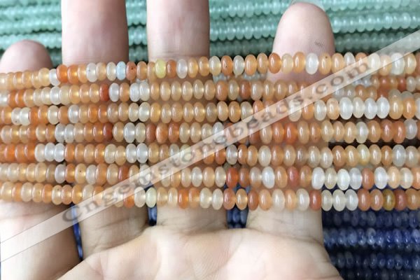 CRB4003 15.5 inches 2.5*4.5mm rondelle red aventurine beads wholesale