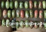 CRB4007 15.5 inches 2.5*4.5mm rondelle unakite beads wholesale