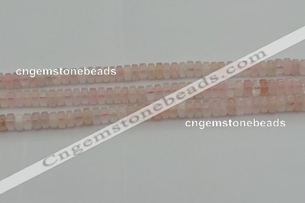 CRB401 15.5 inches 5*8mm rondelle rose quartz beads wholesale