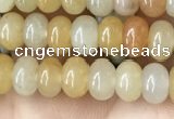 CRB4038 15.5 inches 4*6mm rondelle yellow jade beads wholesale