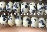 CRB4049 15.5 inches 4*6mm rondelle dalmatian jasper beads wholesale