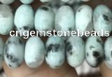 CRB4075 15.5 inches 5*8mm rondelle sesame jasper beads wholesale