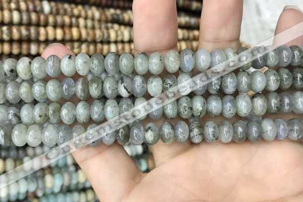 CRB4080 15.5 inches 5*8mm rondelle labradorite beads wholesale