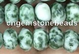 CRB4116 15.5 inches 5*8mm faceted rondelle Qinghai jade beads