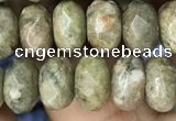 CRB4117 15.5 inches 5*8mm faceted rondelle Chinese unakite beads