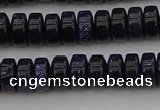 CRB420 15.5 inches 5*8mm rondelle blue goldstone beads wholesale