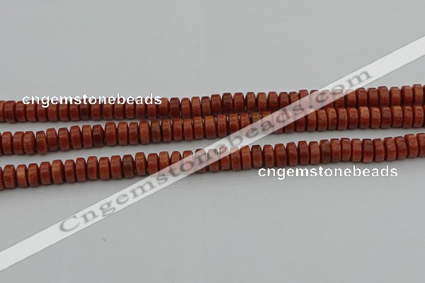 CRB421 15.5 inches 5*8mm rondelle goldstone beads wholesale