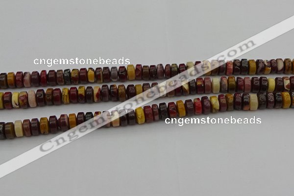 CRB433 15.5 inches 5*8mm rondelle mookaite gemstone beads