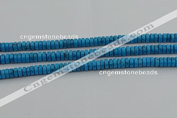 CRB440 15.5 inches 5*8mm rondelle turquoise beads wholesale