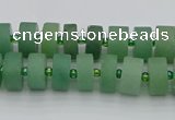 CRB472 15.5 inches 5*8mm tyre green aventurine beads wholesale