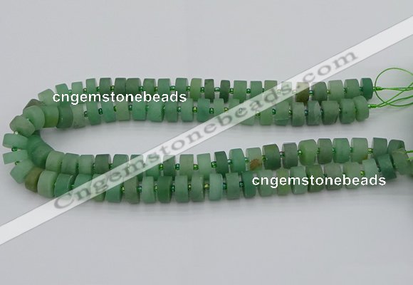 CRB473 15.5 inches 6*10mm tyre green aventurine beads wholesale