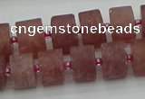 CRB480 15.5 inches 8*14mm tyre strawberry quartz beads wholesale