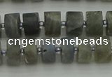 CRB483 15.5 inches 6*10mm tyre labradorite gemstone beads