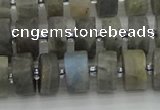 CRB484 15.5 inches 7*12mm tyre labradorite gemstone beads