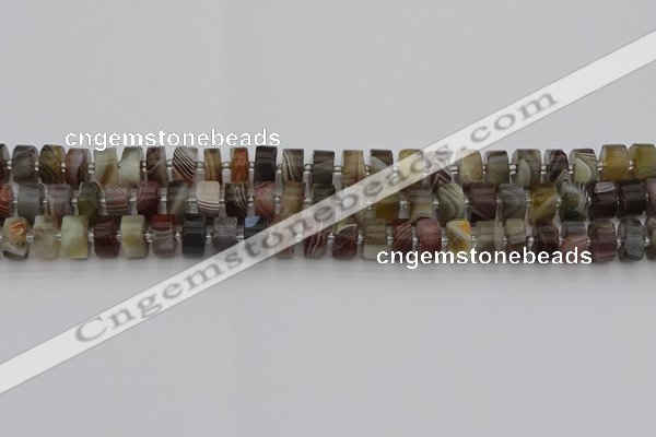 CRB493 15.5 inches 5*8mm tyre botswana agate beads wholesale