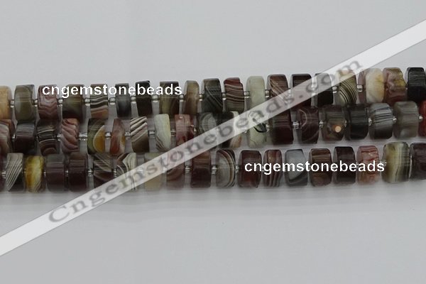 CRB497 15.5 inches 8*16mm tyre botswana agate beads wholesale