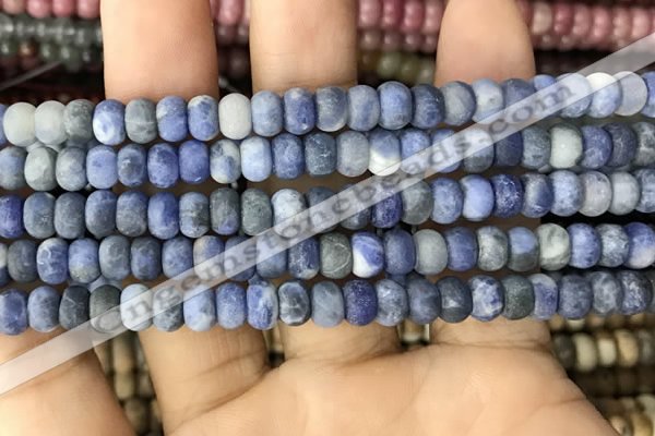 CRB5006 15.5 inches 4*6mm rondelle matte sodalite beads wholesale