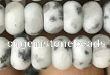 CRB5010 15.5 inches 4*6mm rondelle matte sesame jasper beads