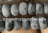 CRB5026 15.5 inches 4*6mm rondelle matte labradorite beads wholesale