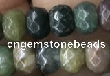 CRB5116 15.5 inches 4*6mm faceted rondelle Indian agate beads