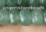 CRB5156 15.5 inches 5*8mm faceted rondelle green aventurine beads