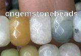 CRB5164 15.5 inches 5*8mm faceted rondelle amazonite beads wholesale