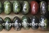 CRB5309 15.5 inches 4*6mm rondelle dragon blood jasper beads