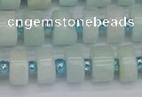 CRB531 15.5 inches 6*10mm tyre Chinese amazonite beads wholesale