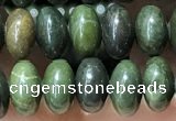 CRB5311 15.5 inches 4*6mm rondelle bronze green stone beads