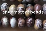 CRB5312 15.5 inches 4*6mm rondelle artistic jasper beads