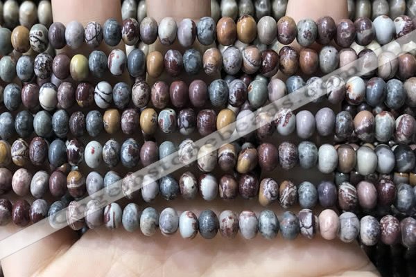 CRB5312 15.5 inches 4*6mm rondelle artistic jasper beads