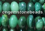 CRB5313 15.5 inches 4*6mm rondelle green jasper beads