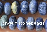 CRB5318 15.5 inches 4*6mm rondelle dumortierite beads wholesale