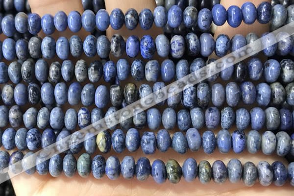 CRB5318 15.5 inches 4*6mm rondelle dumortierite beads wholesale