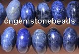 CRB5319 15.5 inches 4*6mm rondelle blue dumortierite beads