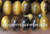 CRB5320 15.5 inches 4*6mm rondelle yellow tiger eye beads